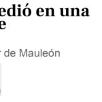 Sucedió en una calle