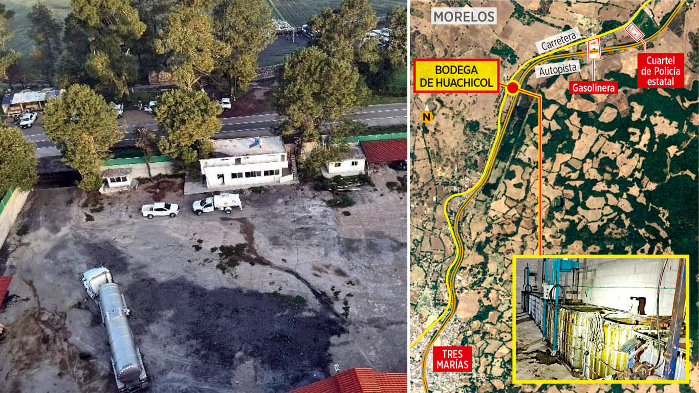 Desmantelan megabodega de huachicol a pocos minutos de cuarteles de la Guardia Nacional