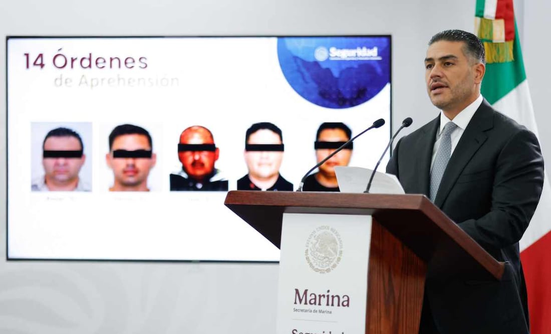 Cae red de huachicol fiscal: Harfuch anuncia 14 detenidos