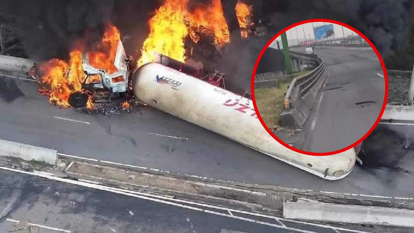 ¿Baches causaron la explosión? Pipa se volcó en zona ya denunciada y dejó 8 muertos