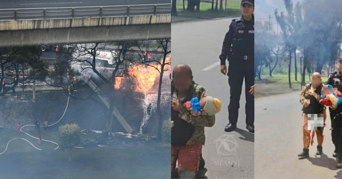 Suman 11 muertos tras explosión de pipa en el Puente de la Concordia