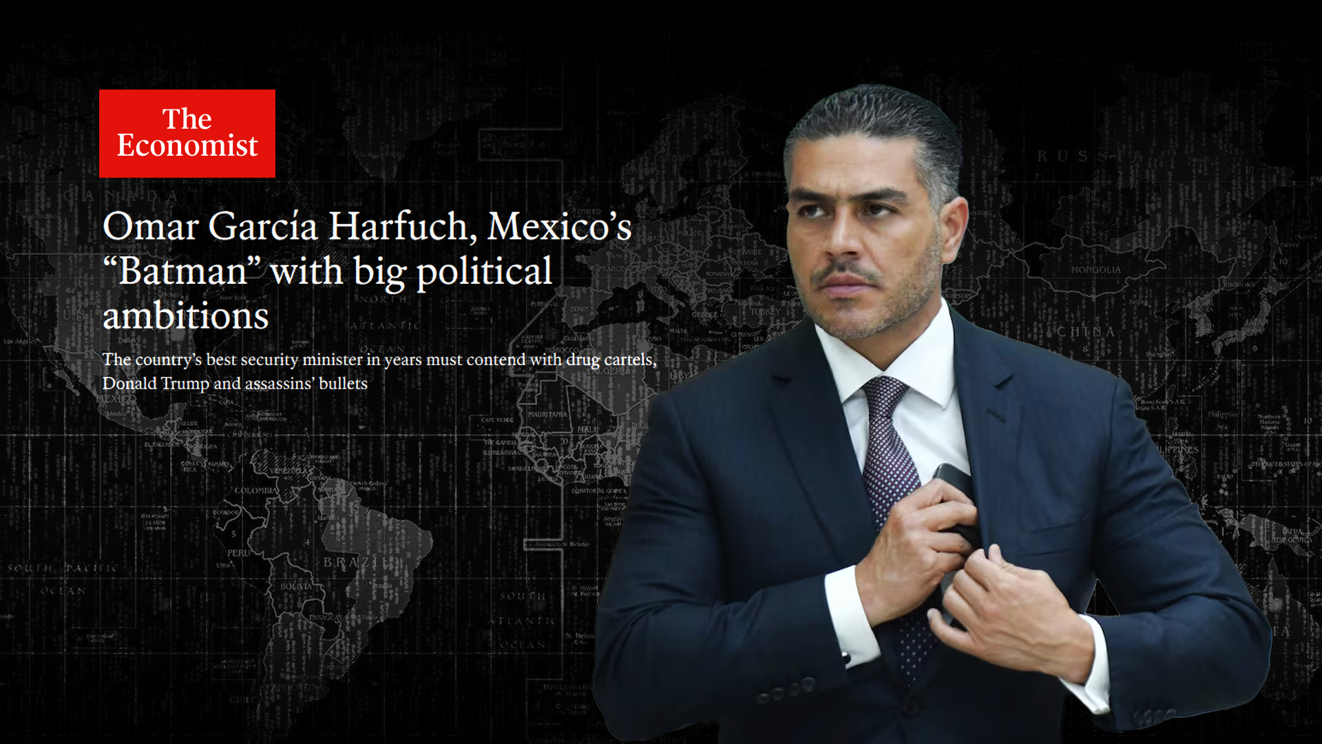 “Batman mexicano”: así llama The Economist a Harfuch por su estrategia de seguridad