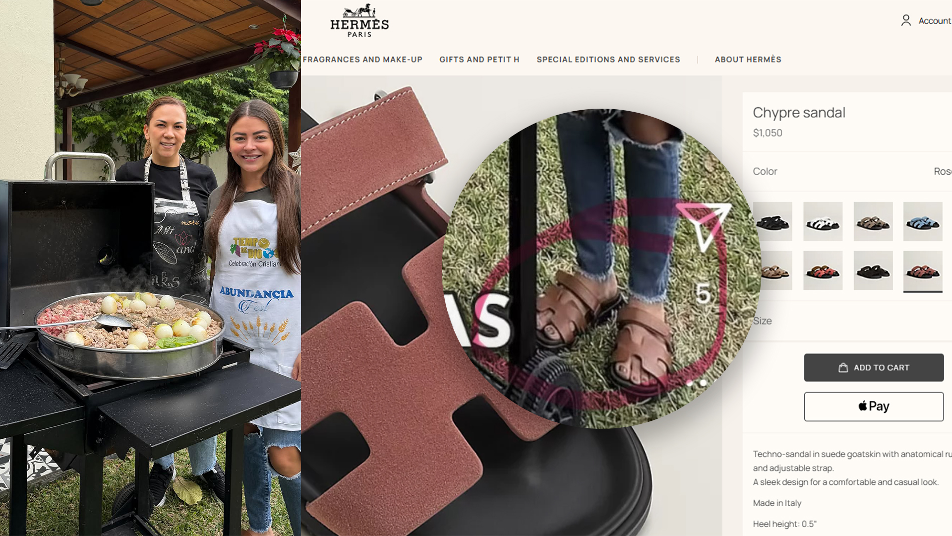 Senadora Sasil de León presume sandalias de 20 mil pesos mientras cocina tacos en Chiapas