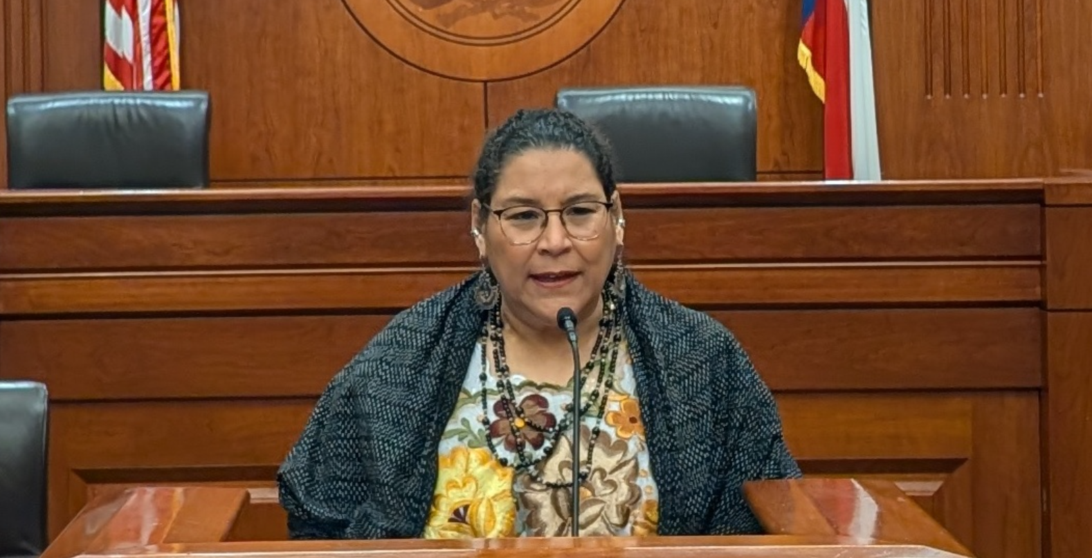 Ministra Lenia Batres expone en Texas sobre elección de jueces en México