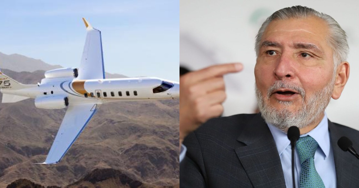 Avión vendido por Adán Augusto vuela a Venezuela con matrícula federal