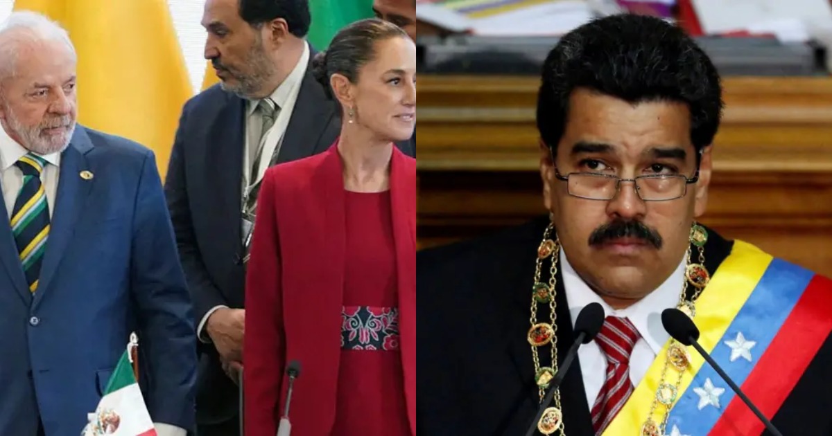 Sheinbaum y Lula condenan operación contra Maduro pese a cargos por narcotráfico en EU