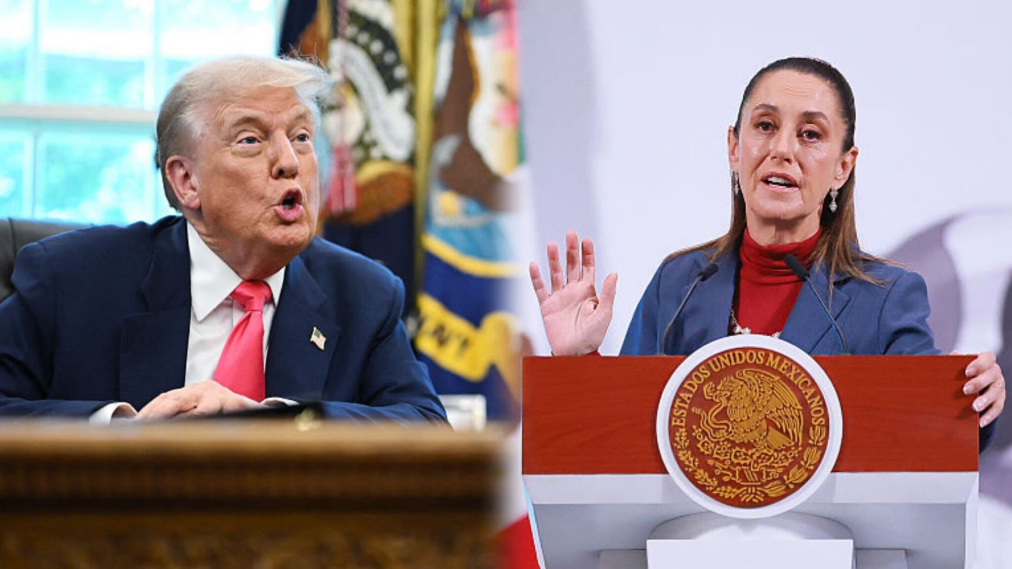 Trump insiste en intervenir México; Sheinbaum rechaza tajante la posibilidad