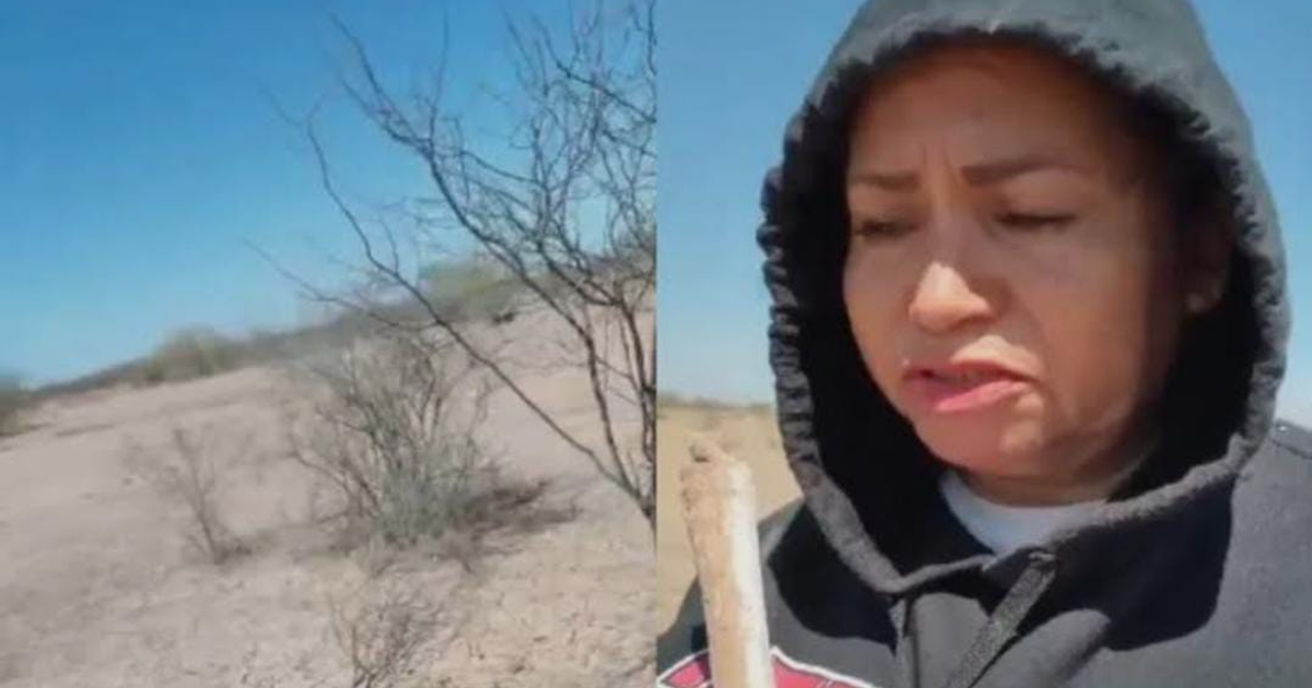 Ceci Flores encuentra restos que podrían ser de su hijo desaparecido desde 2019