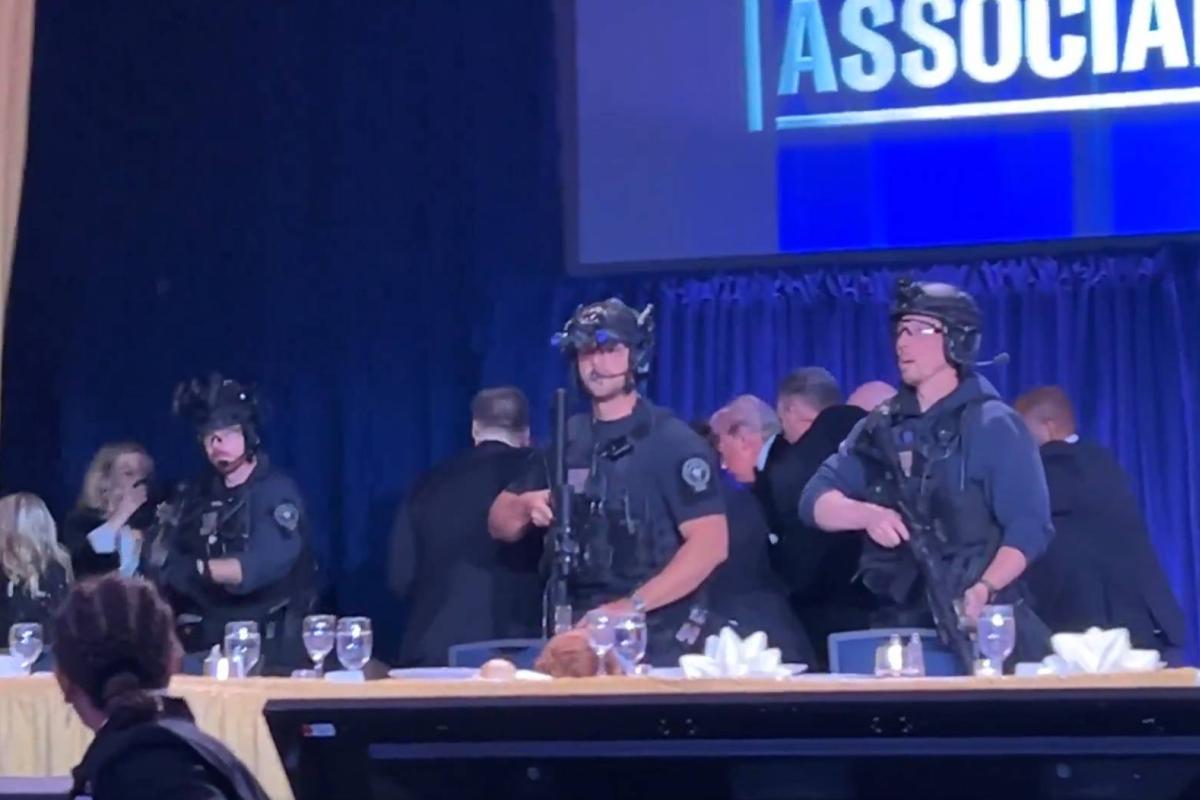 Detonaciones irrumpen cena de Trump con prensa en Washington